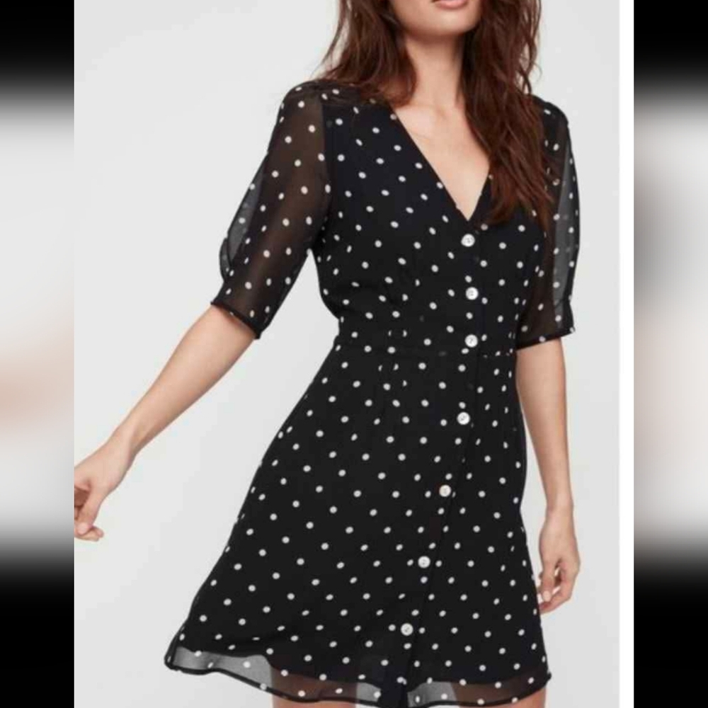 Wilfred White Polka Dot Dress (Price Firm)